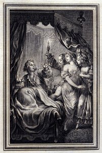 私たちはすべてに気づくことはありません - ジャン・ラ・フォンテーヌの「Tales et nouvelles en vers」にて。1776.挿絵はP.P.Choffard。 作： Pierre Philippe Choffard