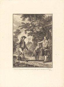 誰もが他人の仕事を尊重するので、自分の仕事は安全です 作： Pierre Philippe Choffard after Jean Michel Moreau