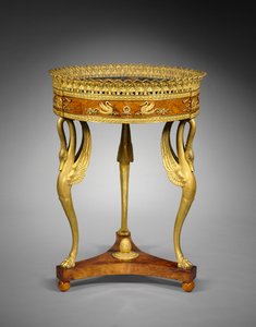 フラワースタンド（ジャルディニエール）、1800年頃（金銅の台紙が付いた木） 作： Pierre Philippe Thomire