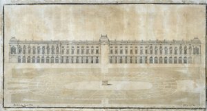 建築の話「マルセイユのロワイヤル広場計画、内部立面図」1686年（図面 作： Pierre Puget