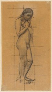 立っている男性のヌード 作： Pierre Puvis de Chavannes