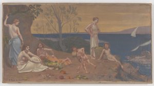 甘い国 (楽しい土地) 作： Pierre Puvis de Chavannes