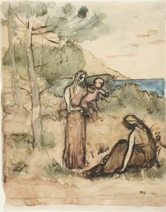 漁師の家族 作： Pierre Puvis de Chavannes