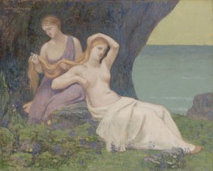 ヘザーでは 作： Pierre Puvis de Chavannes