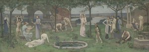 アートとネイチャーの間、カリフォルニア州。 1890-95。 作： Pierre Puvis de Chavannes