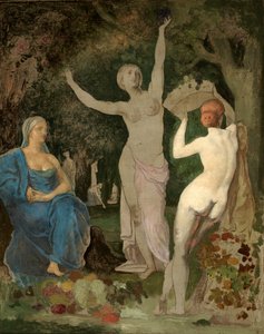 秋、カリフォルニア州。 1864年。 作： Pierre Puvis de Chavannes