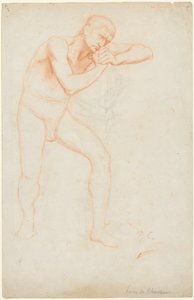 男性ヌード 作： Pierre Puvis de Chavannes