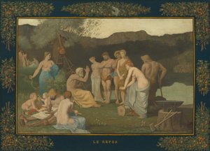 休み 作： Pierre Puvis de Chavannes