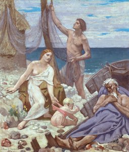 漁師の家族 作： Pierre Puvis de Chavannes