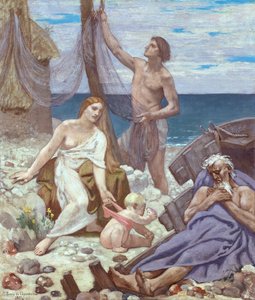 漁師の家族、1887 年。 作： Pierre Puvis de Chavannes