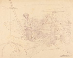 貧しいフィッシャー 作： Pierre Puvis de Chavannes