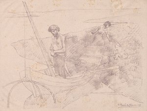 貧しい漁師 作： Pierre Puvis de Chavannes