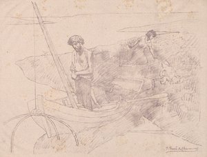 貧しい漁師。 作： Pierre Puvis de Chavannes