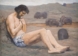 放蕩息子、c。 1879（リネンの油） 作： Pierre Puvis de Chavannes