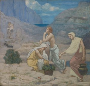 羊飼いの歌、1891年。 作： Pierre Puvis de Chavannes