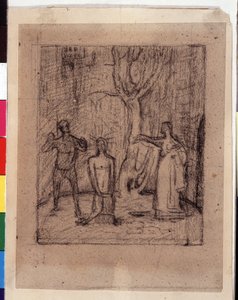 バプテスマの聖ヨハネのデコレーション 作： Pierre Puvis de Chavannes