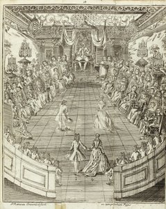 「ダンシング マスター」のイラスト、1734 年 作： Pierre Rameau