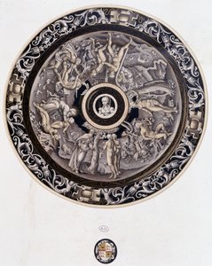 16世紀リモージュ、ピエール・レイモン作「創世記」磁器皿