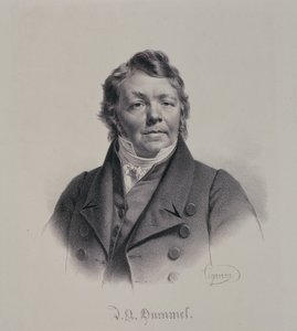 ヨハン・ネポムク・フンメル（1778-1837） 作： Pierre Roch Vigneron