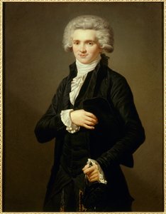 ロベスピエール（1758-1794）が描いたマクシミリアンの肖像（第三国家の副官の服を着た従来の姿）。ピエール・ヴィニュロン（1789-1872）が描いたEc.Fr.