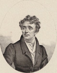 オペラ歌手ルイ・アントワーヌ・エレオノール・ポンシャールの肖像、1787～1866年、1835年頃。 作： Pierre Roch Vigneron