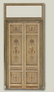 二重葉のドア、1790 年代。