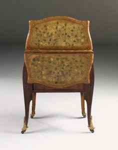 ルイ15世の箪笥、c.1765-70（オルモルに取り付けられたチューリップウッド、シカモア、アマランサス、寄木細工）（463003、465390、465391も参照） 作： Pierre Roussel