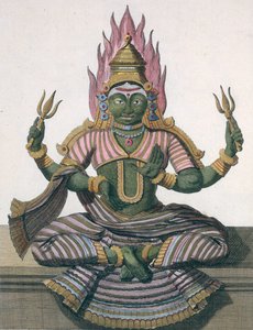 ポワソンによって彫刻された、ピエールソネラトによる「インドと中国への航海」からのパルヴァティは、1782年に出版されました