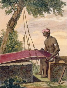 布の織工、1782 年。 作： Pierre Sonnerat
