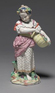 1775年頃、ブリストル磁器工場で製造されたスプリング（硬質磁器 作： Pierre Stephan