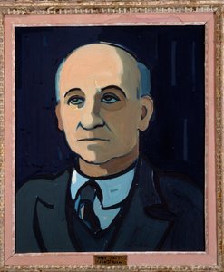 フランスの詩人マックス ジェイコブ (1876-1944) の肖像 ピエール ド ビレイ (1890-1947) による 20 世紀のオルレアンの絵画。 美術館