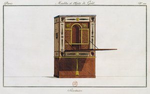 ライティングデスク プレート101 「Collection de meubles et objects de gout（家具と趣味の品々のコレクション）」より抜粋 作： Pierre de La Mesangere