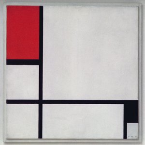 1929年の赤と黒のコンポジションNo.1