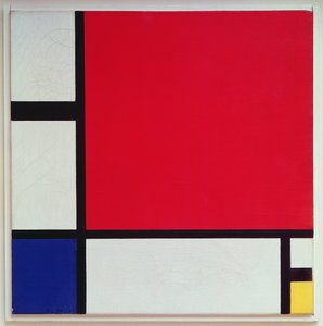 1929年の赤と黒のコンポジションNo.1