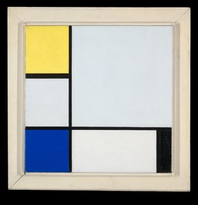 Komposition mit Gelb, Blau, Schwarz und Hellblau 作： ピエト・モンドリアン