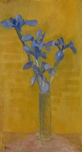 アイリス、1910年頃（キャンバスに油彩） 作： Piet Mondrian