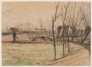 ロースダイネンの風景 作： Piet Mondrian