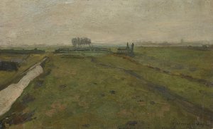 アムステルダム近郊の風景、c。 1902年。 作： Piet Mondrian
