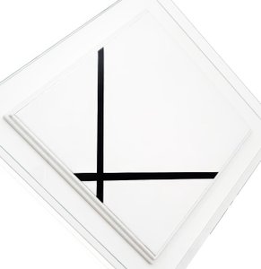 二線の菱形構成（キャンバスに油彩） 作： Piet Mondrian