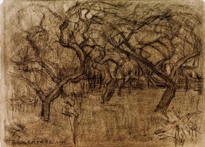 オーチャード 作： Piet Mondrian
