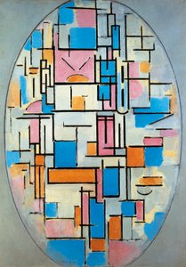 アメリカ、ニューヨーク、オーバル型 作： Piet Mondrian