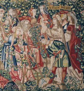 Vertaus viinitarhan työntekijöistä, n. 1500 (kuvakudos) 作： Pieter (studio of) Coecke van Aelst