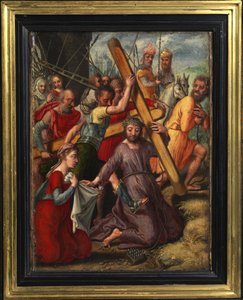 十字架を負うキリスト 作： Pieter Aertsen