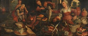 キッチンシーン 作： Pieter Aertsen