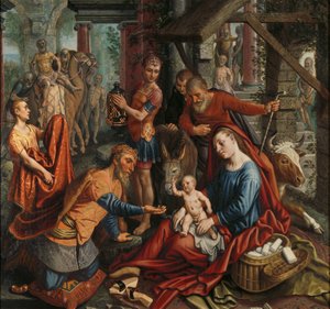 魔術師の崇拝 作： Pieter Aertsen