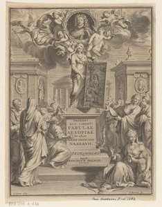 イソップ寓話 パイドロス 8月 イソップ物語から解放された (オブジェクトのタイトル) 作： Pieter Balthasar Bouttats