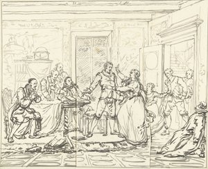 ジェイコブ・シモンズ・デ・ライクの舞台シーン 作： Pieter Bartholomeusz. Barbiers