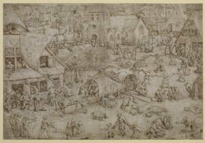 ホーボーケンのフェアグラウンド、1559 作： Pieter Bruegel the Elder
