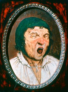男のあくび、c1545-1569 作： Pieter Bruegel the Elder