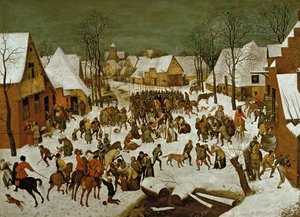 イノセントの虐殺、1565-66 作： Pieter Bruegel the Elder